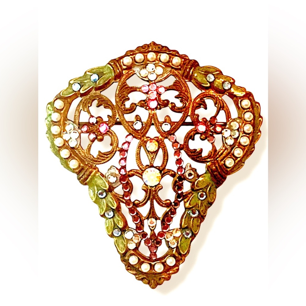Vintage Anne Koplik Designs Signed Brooch